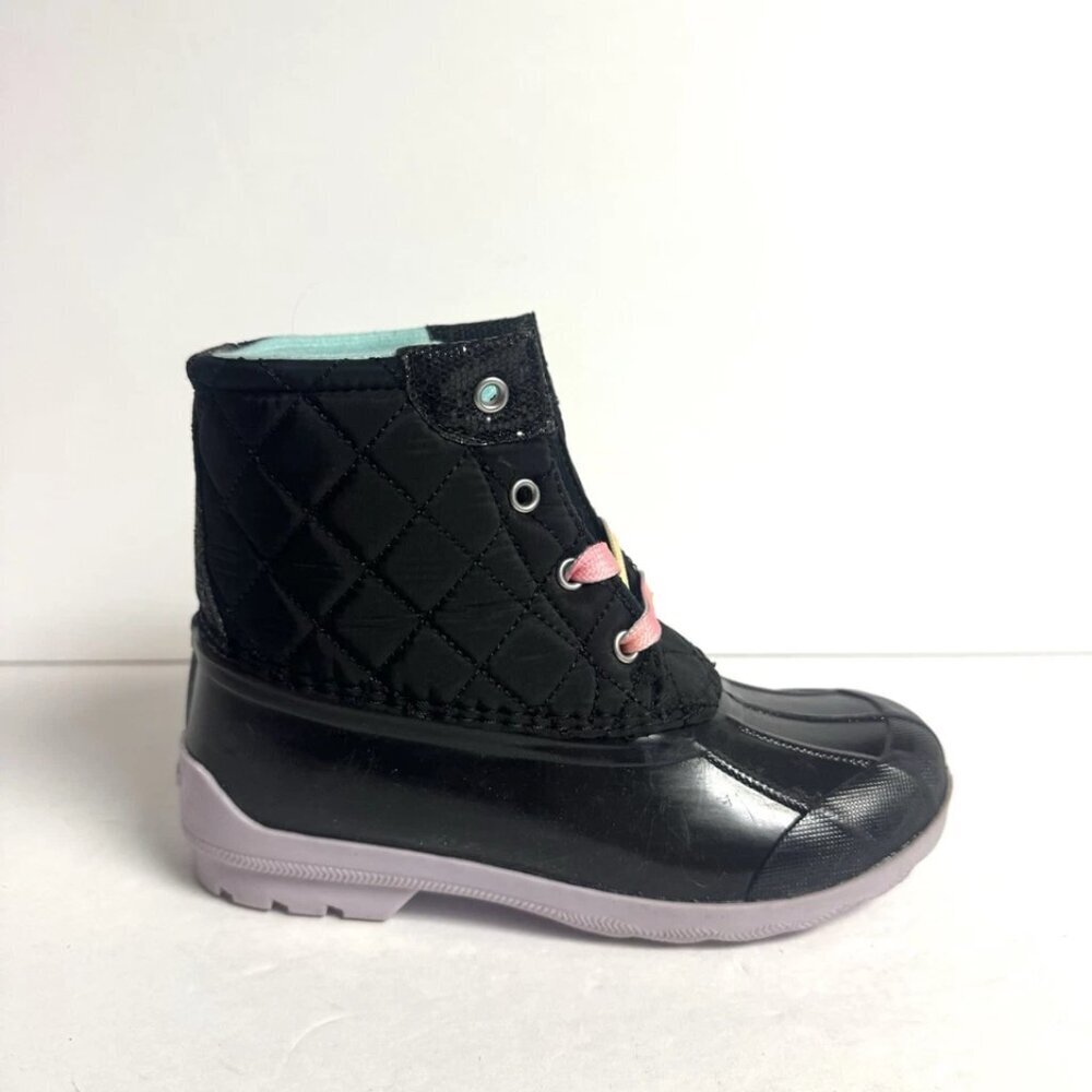 Sperry Port Boot Black Size 1 M Little Girls